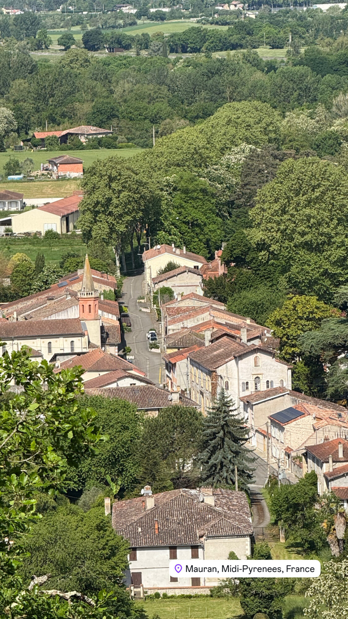 Vue du village de Mauran et son église, Office de Tourisme Cœur de Garonne