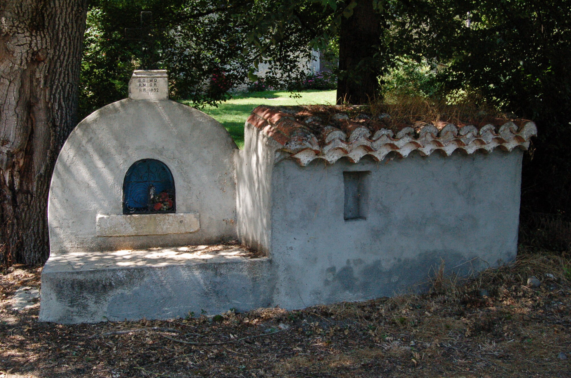 Oratoire en pierre et muret couvert, Office de Tourisme Cœur de Garonne