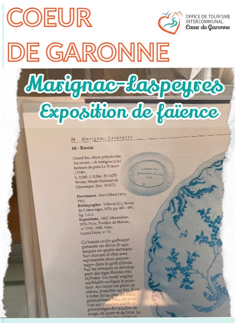 Affiche exposition de faïence à Martignac-Laspeyres, Cœur de Garonne