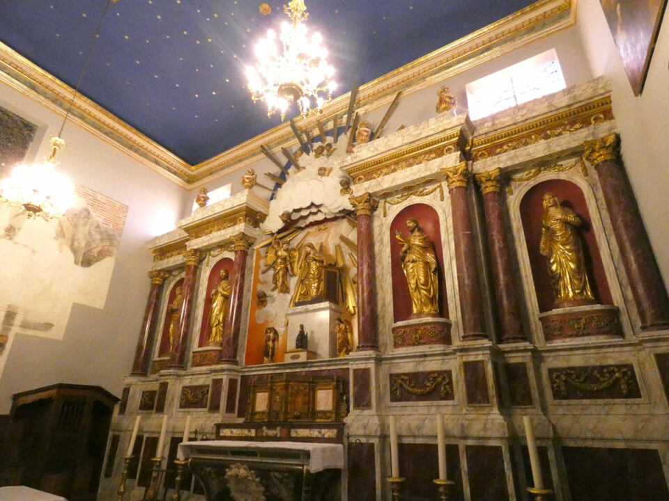 Retable d’église avec statues dorées, Office de Tourisme Cœur de Garonne