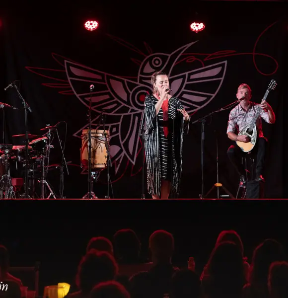 Chanteuse et musicien en concert, Office de Tourisme Cœur de Garonne
