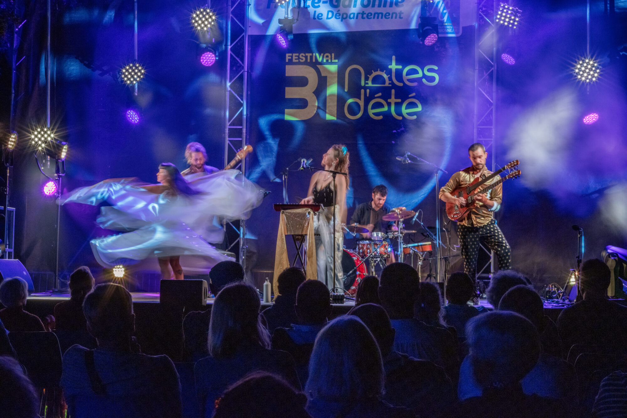 Concert au festival 31 notes d'été devant le public en Haute-Garonne