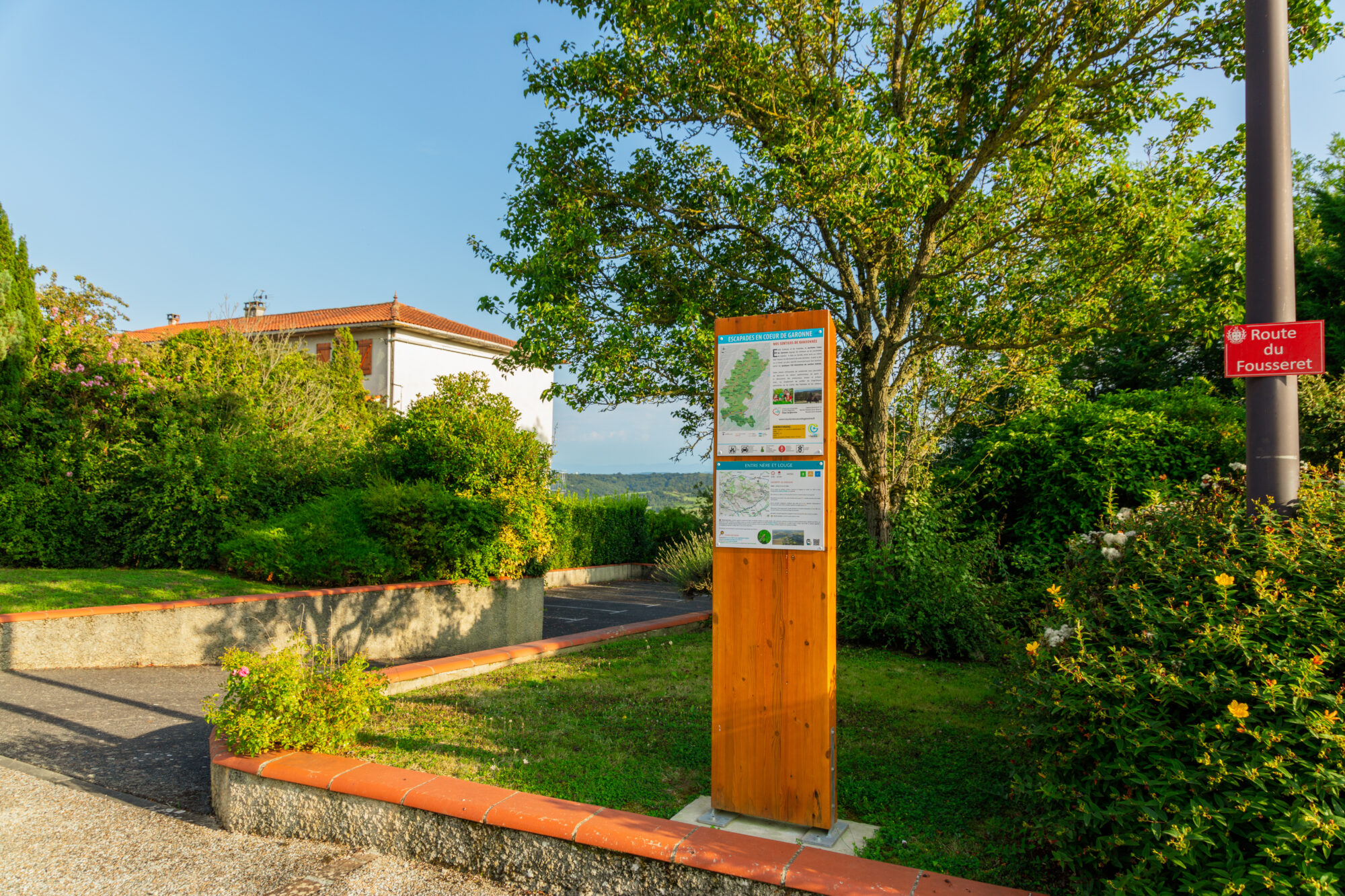 Panneau d’information randonnée Office de Tourisme Cœur de Garonne