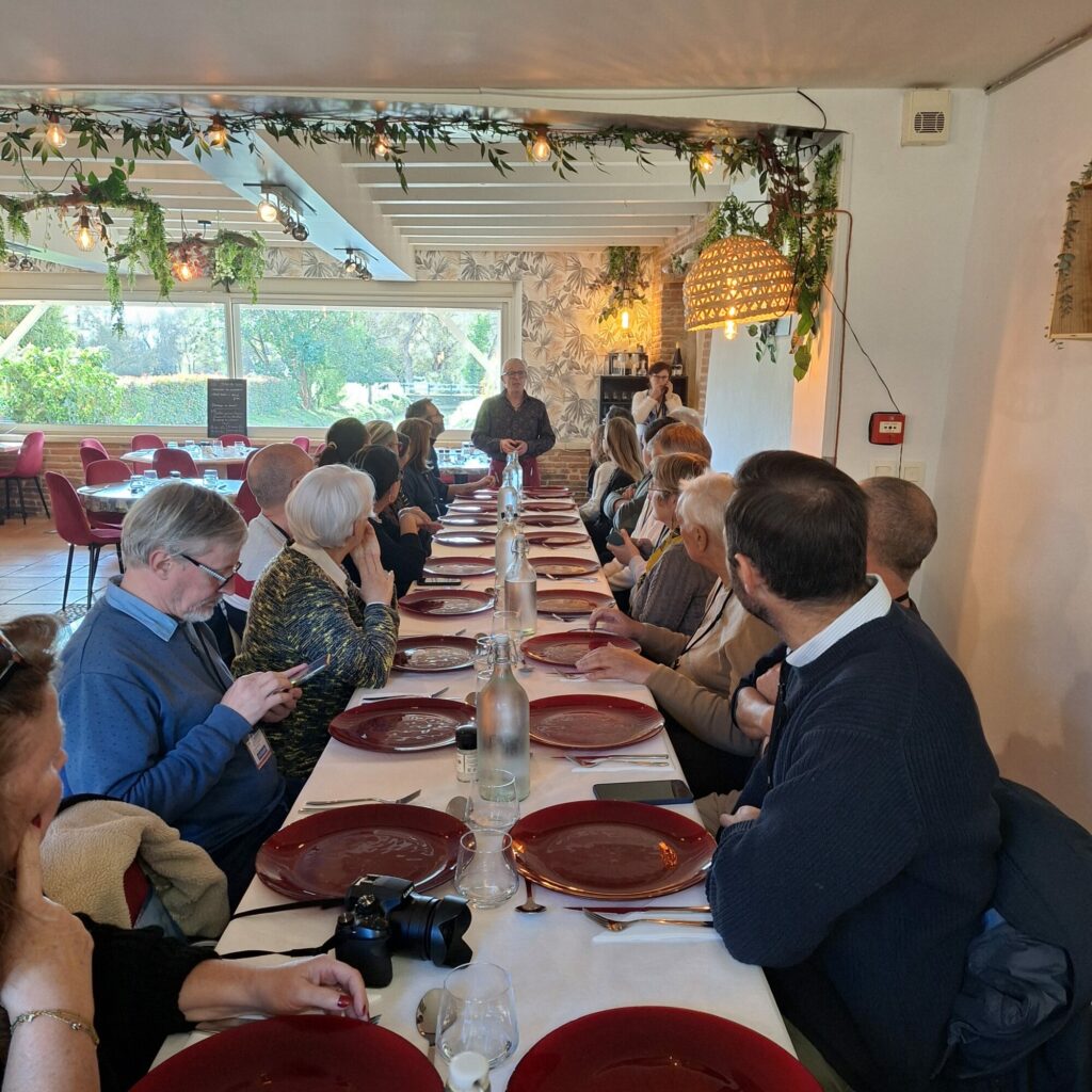 Repas de groupe de l’Office de Tourisme Cœur de Garonne en restaurant