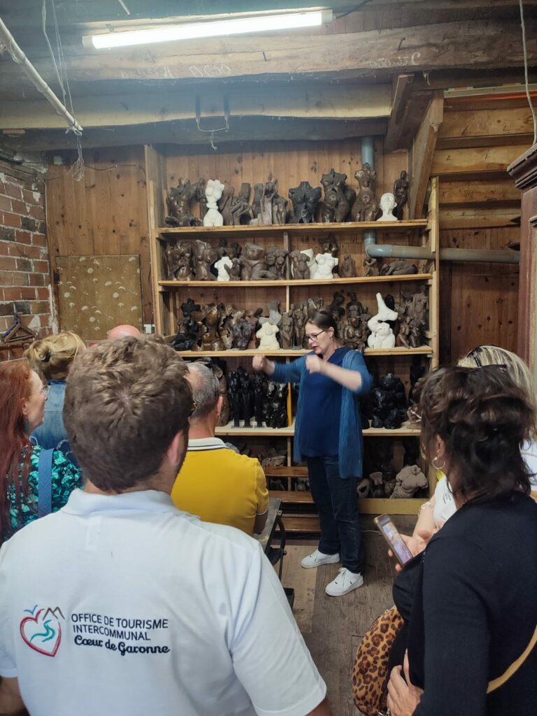 Visite d’atelier de sculpture avec Office de Tourisme Cœur de Garonne