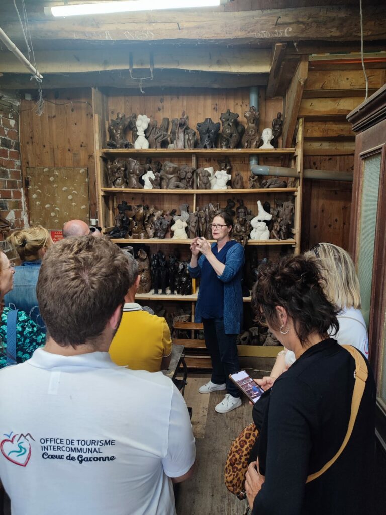 Visite d’atelier de sculpture avec l’Office de Tourisme Cœur de Garonne