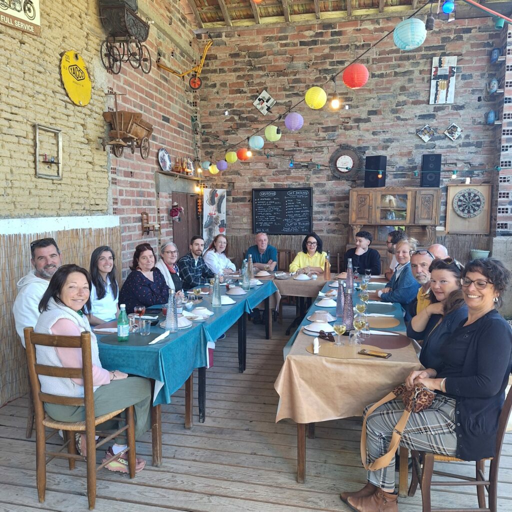 Repas de groupe de l’Office de Tourisme Cœur de Garonne au restaurant