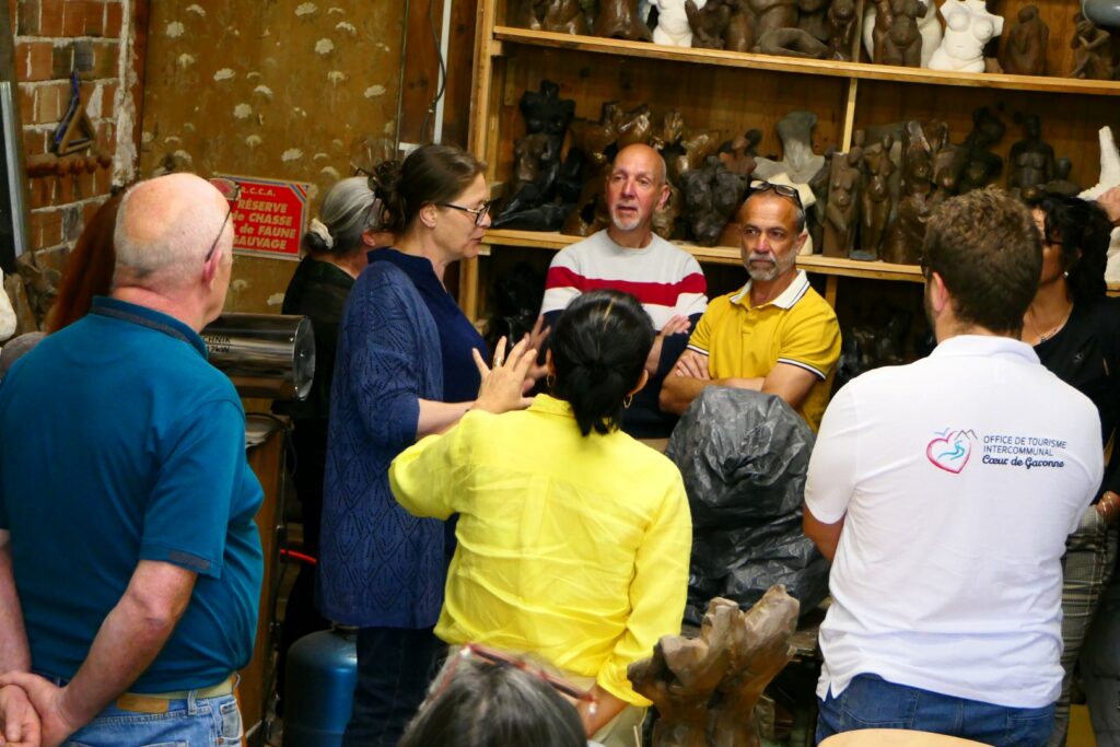 Visite d’atelier de sculpture avec l’Office de Tourisme Cœur de Garonne
