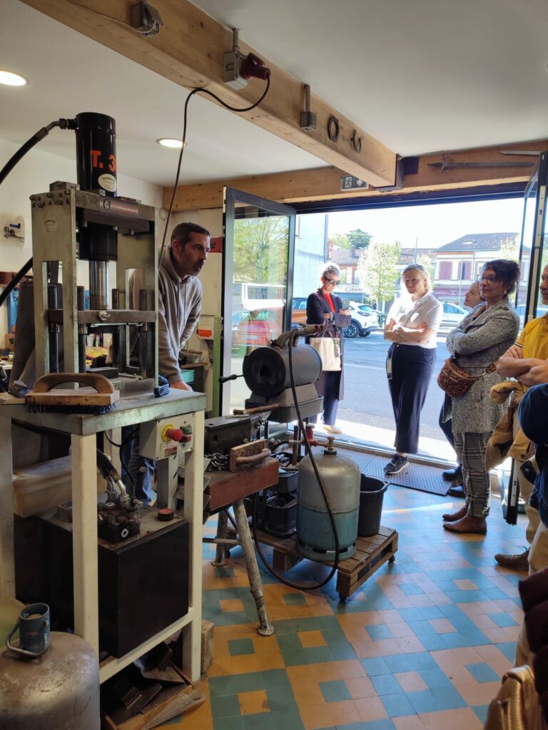 Visite d’atelier artisanal par l’Office de Tourisme Cœur de Garonne