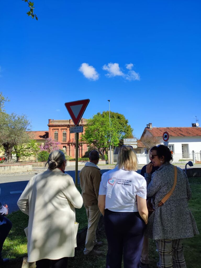 Groupe en visite avec l’Office de Tourisme Cœur de Garonne