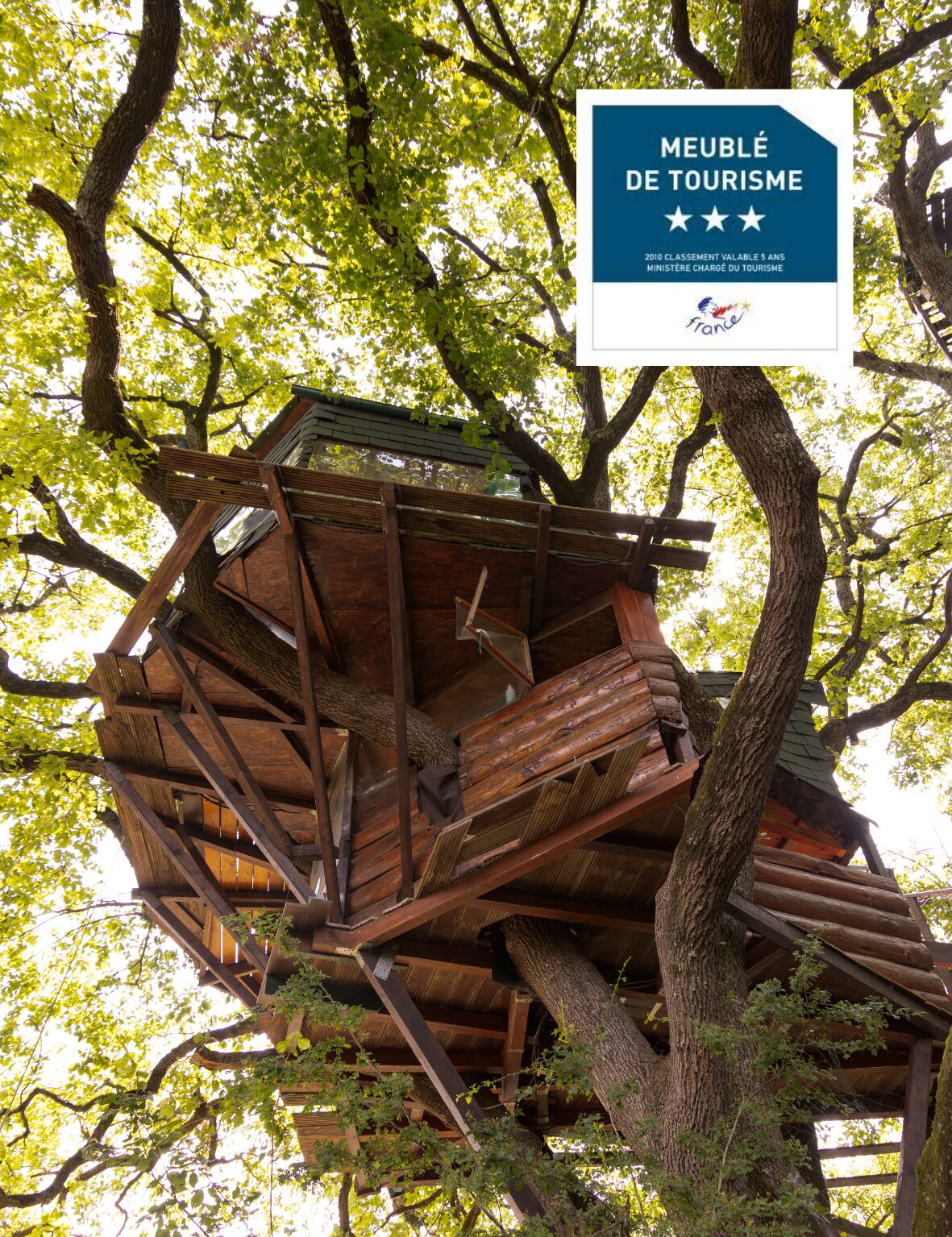 Cabane dans les arbres meublé de tourisme 3 étoiles Cœur de Garonne