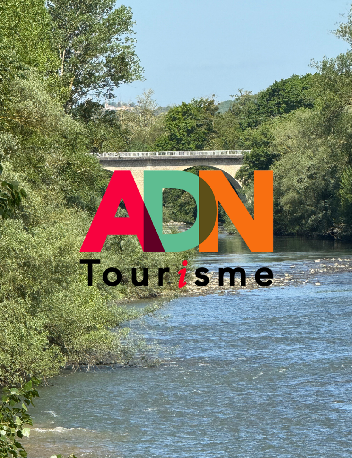 Logo ADN Tourisme sur rivière, Office de Tourisme Cœur de Garonne