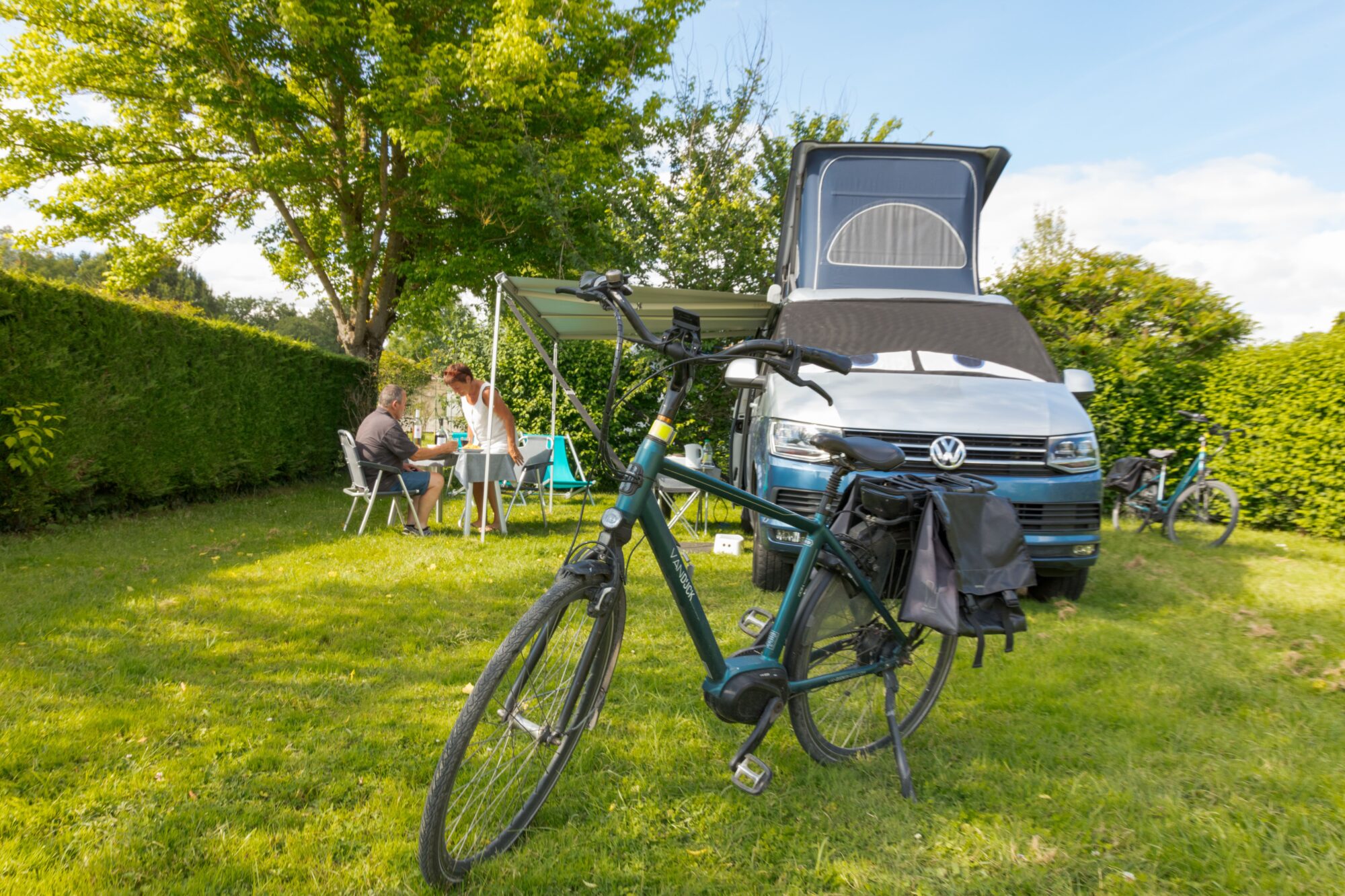 Camping-car et vélo sur emplacement, Office de Tourisme Cœur de Garonne