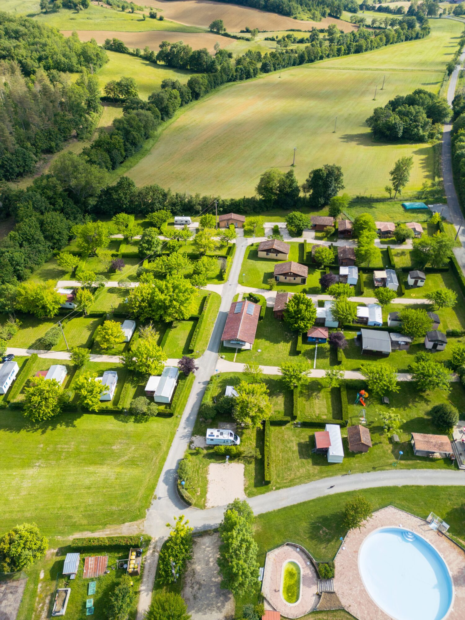 Camping avec mobil-homes et piscine en Cœur de Garonne