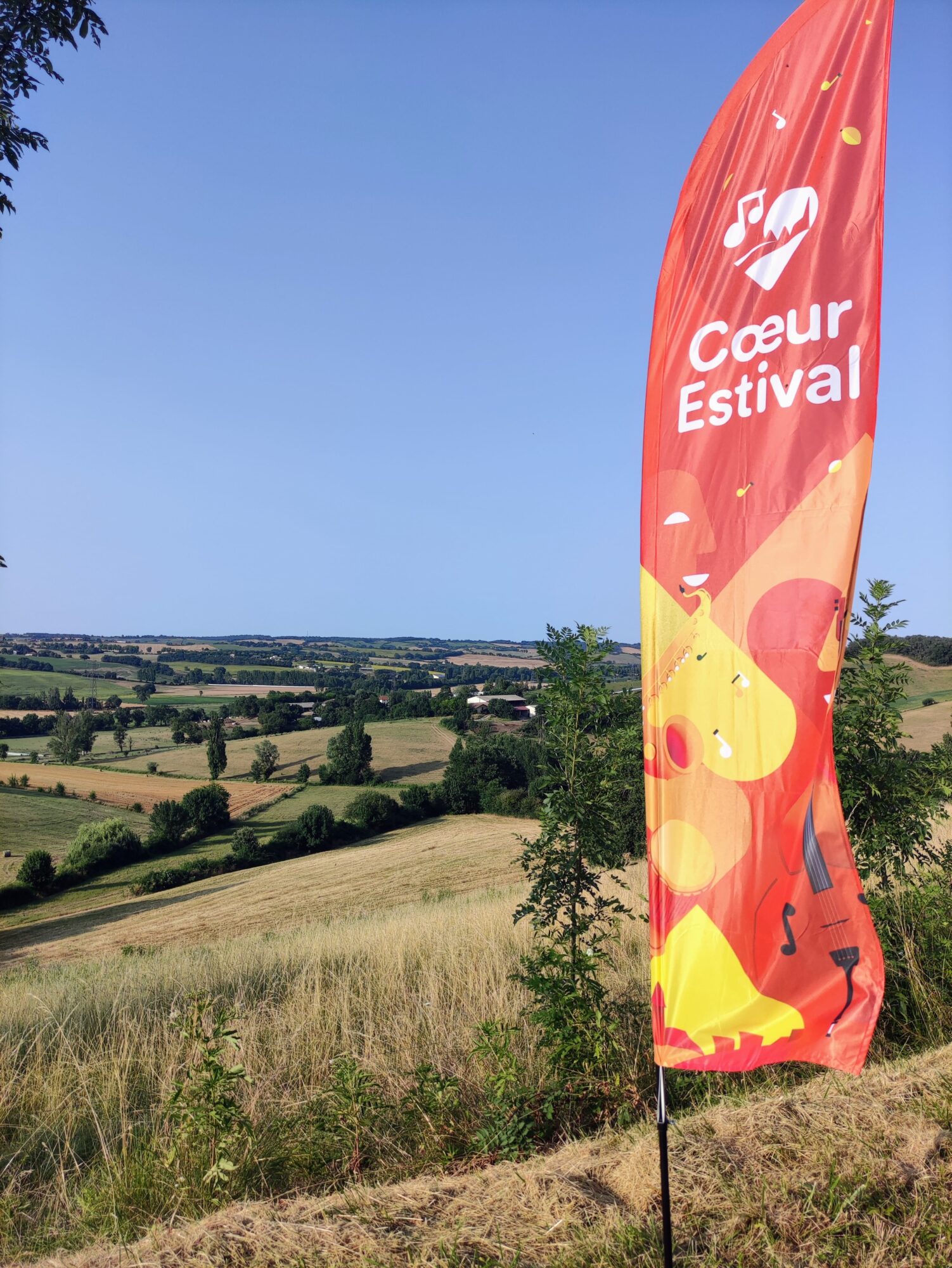 Drapeau Cœur Estival de l’Office de Tourisme Cœur de Garonne