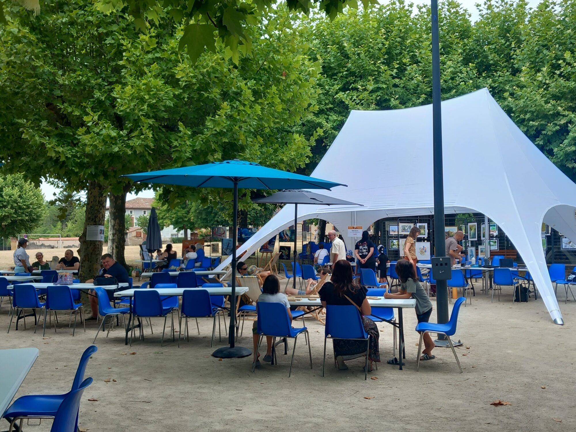 Animation en plein air avec exposition, Office de Tourisme Cœur de Garonne