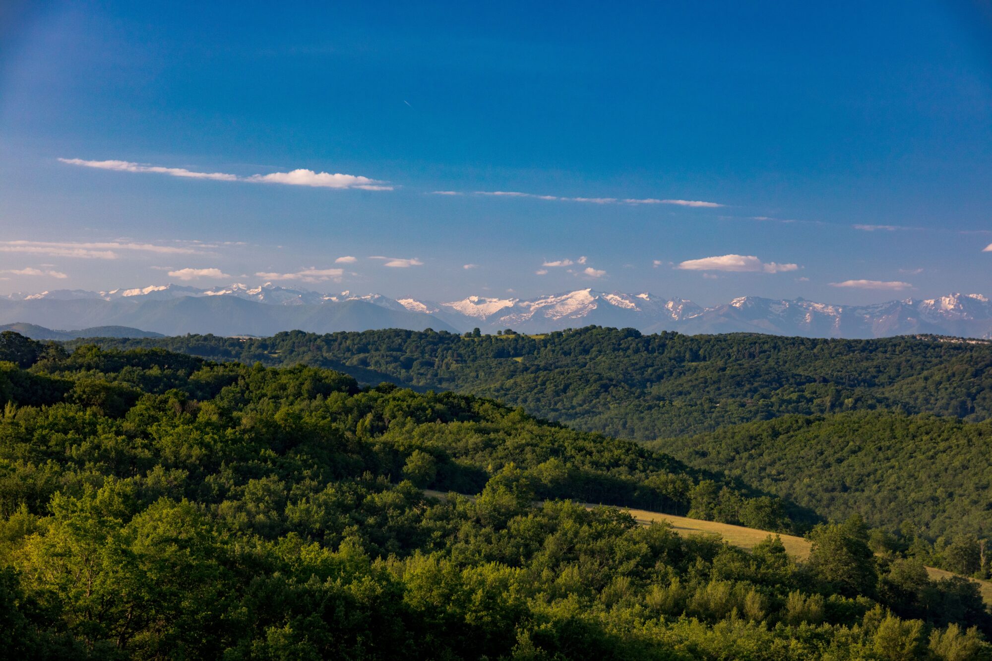 Vue des Pyrénées depuis l’Office de Tourisme Cœur de Garonne