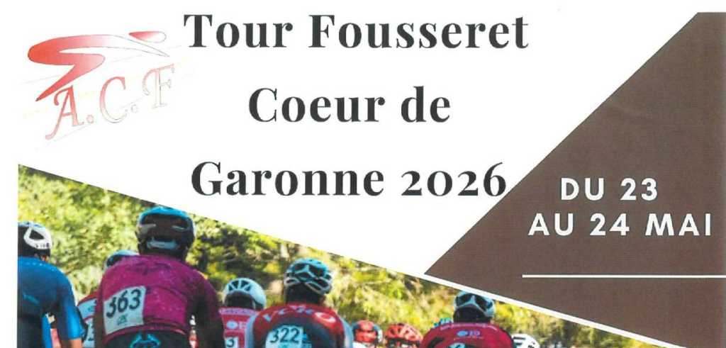 Affiche Tour Fousseret Coeur de Garonne 2026 du 23 au 24 mai