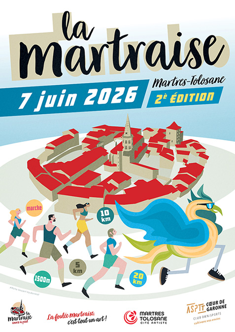 Affiche course La Martraise à Martres-Tolosane, 7 juin 2026, 2e édition