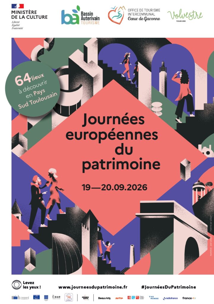 Affiche Journées européennes du patrimoine 19-20.09.2026 Cœur de Garonne