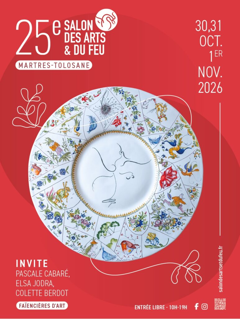 Affiche du 25e Salon des Arts & du Feu à Martres-Tolosane, 30 oct-1 nov 2026